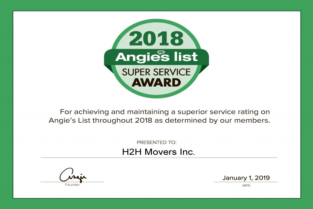 Get professional moving help with H2H Movers